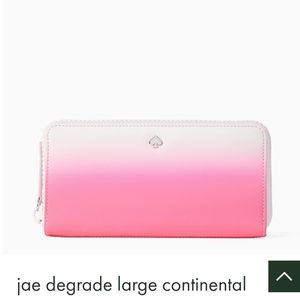 Kate Spade Degrade pink wallet